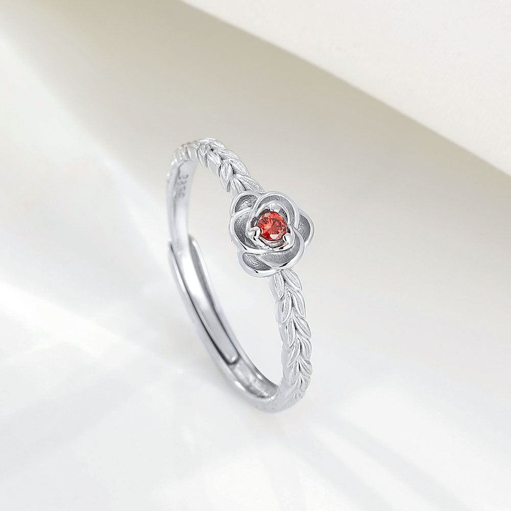 Prince and Rose Sterling Silver Couple's Ring