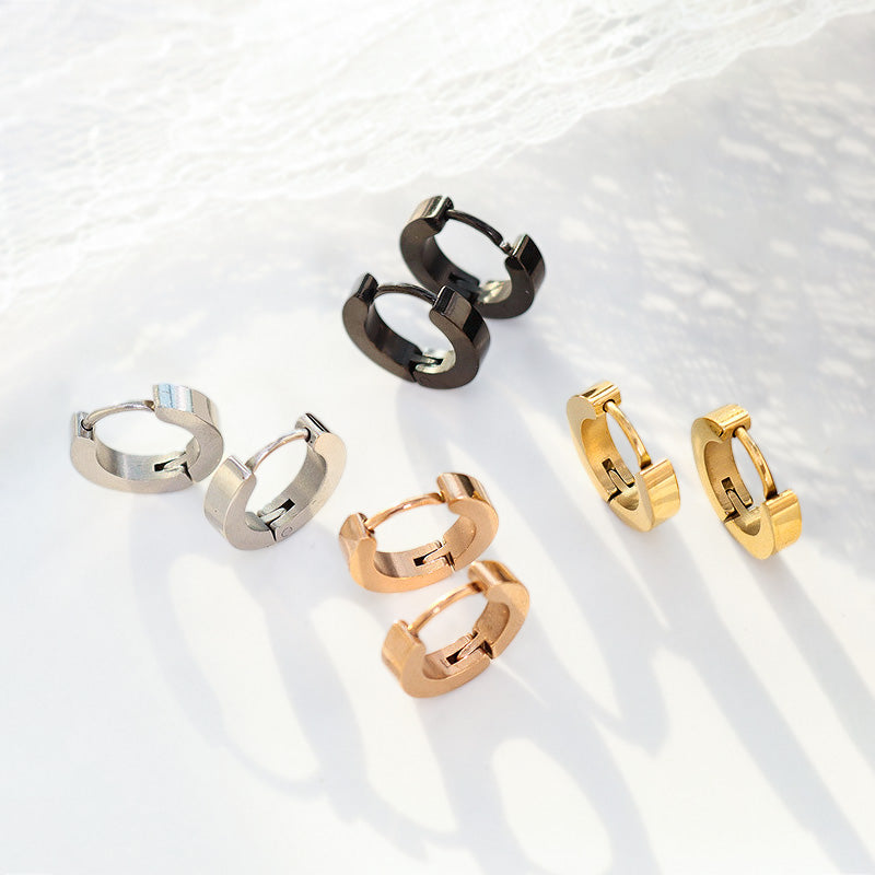 Surgical Steel Huggie Hoop Earrings