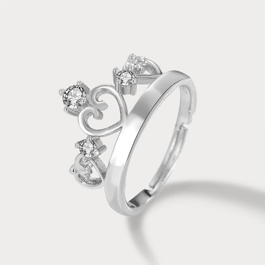 Fairytale Princess Cubic Zirconia Ring in Sterling Silver